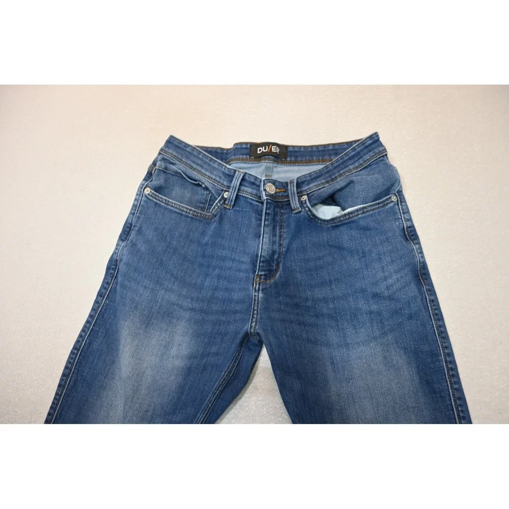 DU/ER Performance Denim Jeans Mens 32x30 Blue Slim Straight Stretch